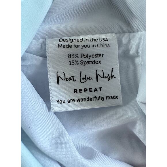 NWT SweetHoney Mary One Piece Swimsuit Savannah Floral White Green Pink 2T - Picture 6 of 7